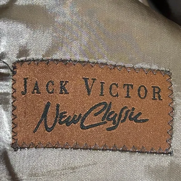 Vintage Jack Victor Brown and Black Print Wool Sport Coat